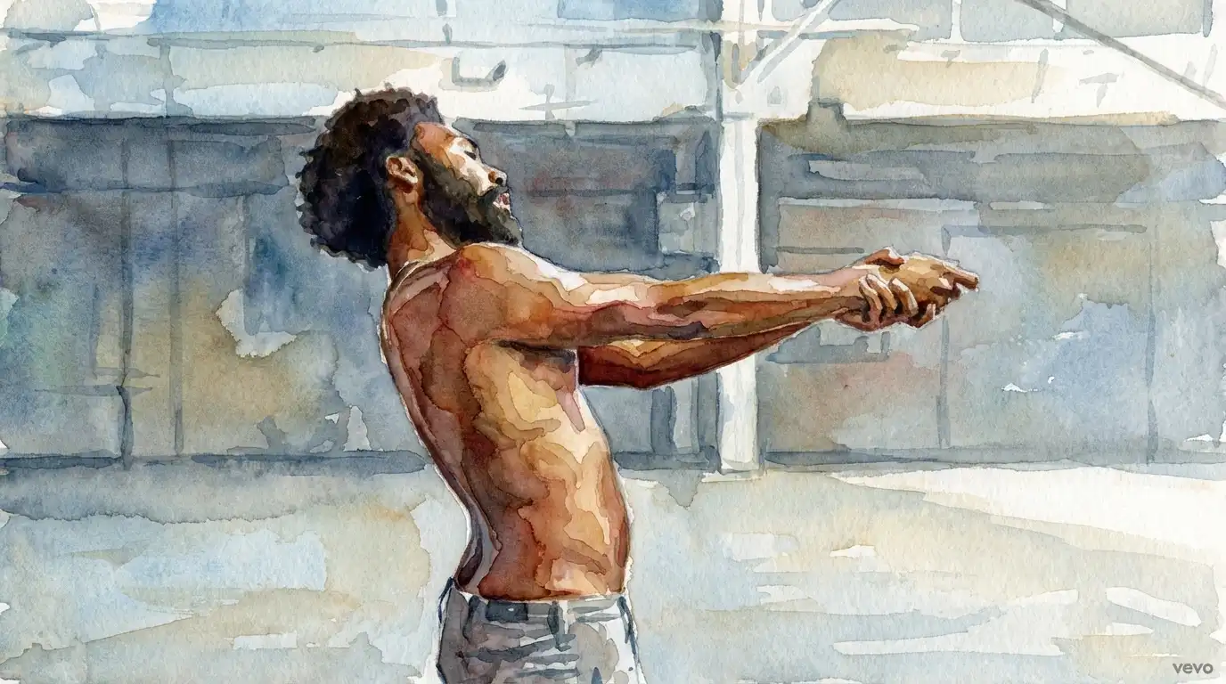 Donald Glover as Childish Gambino dancing in the This Is America music video